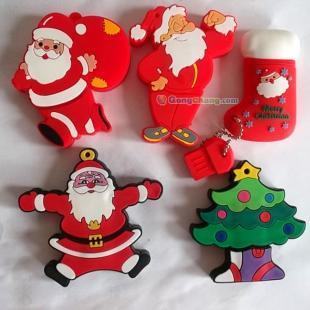 供應圣誕禮品U盤外殼 創(chuàng)意定制，點亮節(jié)日商機